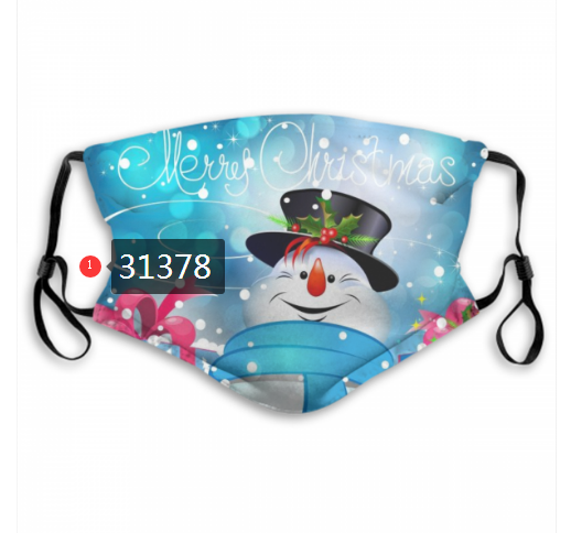 2020 Merry Christmas Dust mask with filter 45->mlb dust mask->Sports Accessory